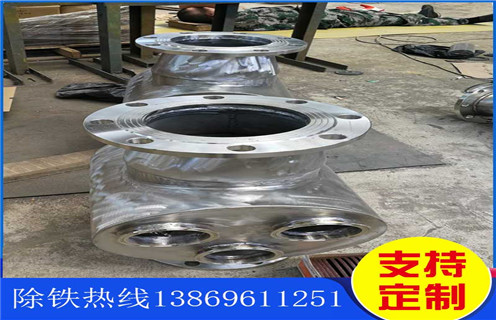 管道永磁除鐵器，成都管道永磁式除鐵器_成都管道永磁式除鐵器的動畫通過量計算應(yīng)用安裝示意圖型12000高斯_可定制工作原理