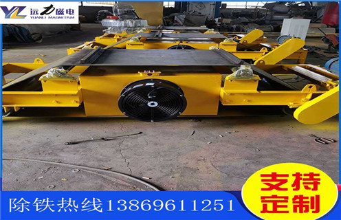 懸掛式電磁除鐵器，山西風冷懸掛式電磁除鐵器_工作原理_山西風冷懸掛式電磁除鐵器價格使用特點_選型_價格