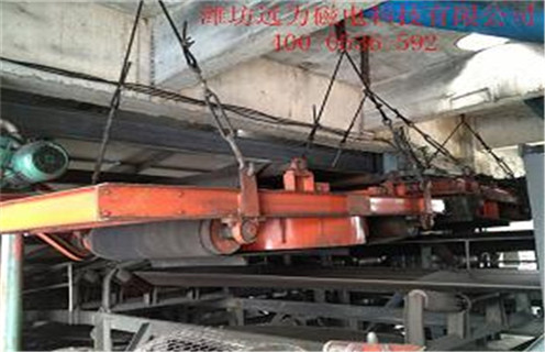 輸送帶除鐵器，廣西輸送帶用除鐵器-磁性礦廣西輸送帶用除鐵器型號表_磁場強度標準范圍